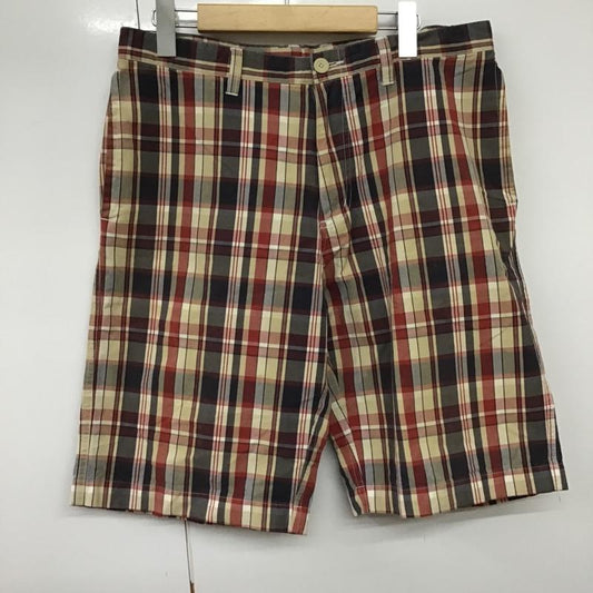 コロンビア Columbia パンツ ショートパンツ 110 PM4211 コットン ハーフパンツ チェック 32 ロゴ、文字 マルチカラー / マルチカラー /  メンズ USED 古着 中古 10094983