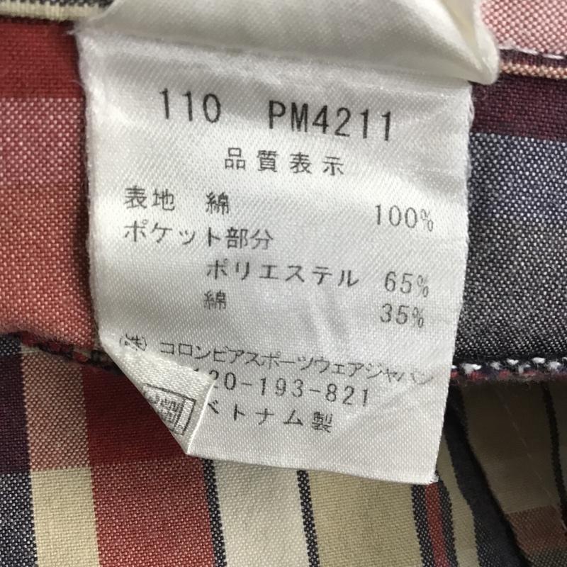 コロンビア Columbia パンツ ショートパンツ 110 PM4211 コットン ハーフパンツ チェック 32 ロゴ、文字 マルチカラー / マルチカラー /  メンズ USED 古着 中古 10094983