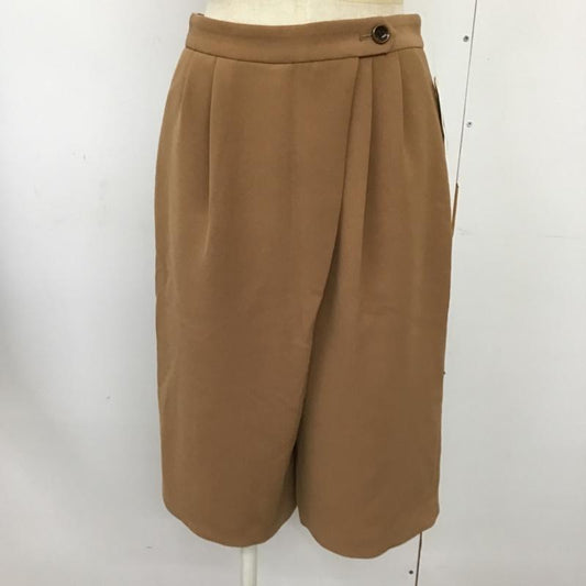 アーバンリサーチ URBAN RESEARCH パンツ キュロット UL13-NA05009 タック ガウチョ ダブルクロスハーフPT タグ付き 36 無地 キャメル / キャメル /  レディース USED 古着 中古 10095009