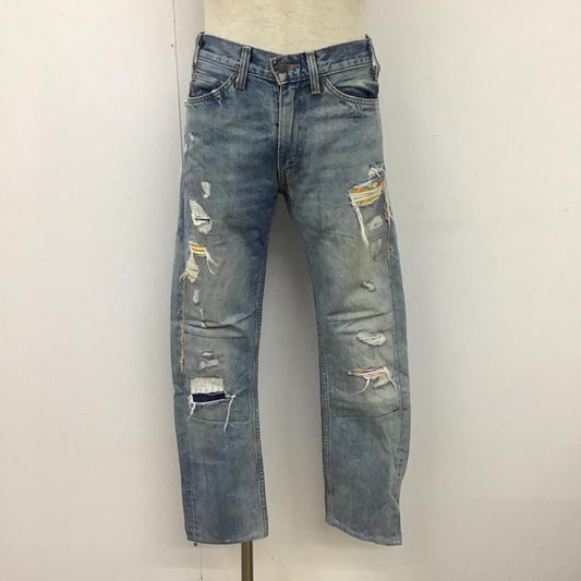 リーバイス Levi's パンツ デニム、ジーンズ デニムパンツ ストレートパンツ ダメージジーンズ 加工 リメイク 28インチ 無地 インディゴ / インディゴ /  メンズ USED 古着 中古 10095079