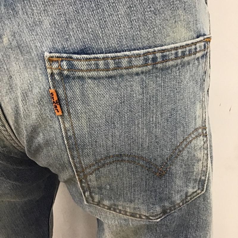 リーバイス Levi's パンツ デニム、ジーンズ デニムパンツ ストレートパンツ ダメージジーンズ 加工 リメイク 28インチ 無地 インディゴ / インディゴ /  メンズ USED 古着 中古 10095079
