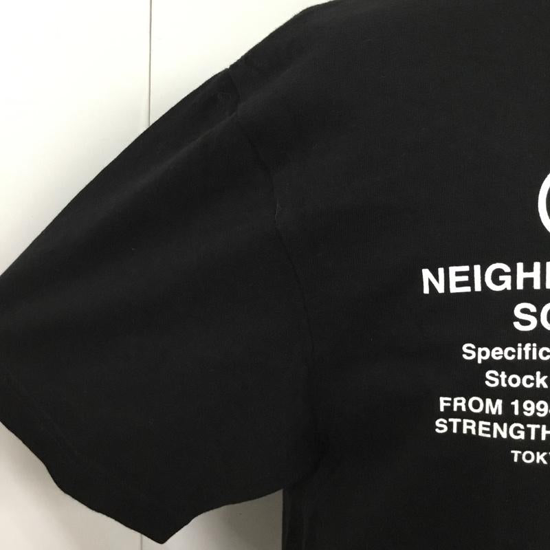 ネイバーフッド NEIGHBORHOOD Tシャツ 半袖 半袖カットソー プリントTシャツ クルーネックシャツ M プリント 黒 / ブラック /  メンズ USED 古着 中古 10095129