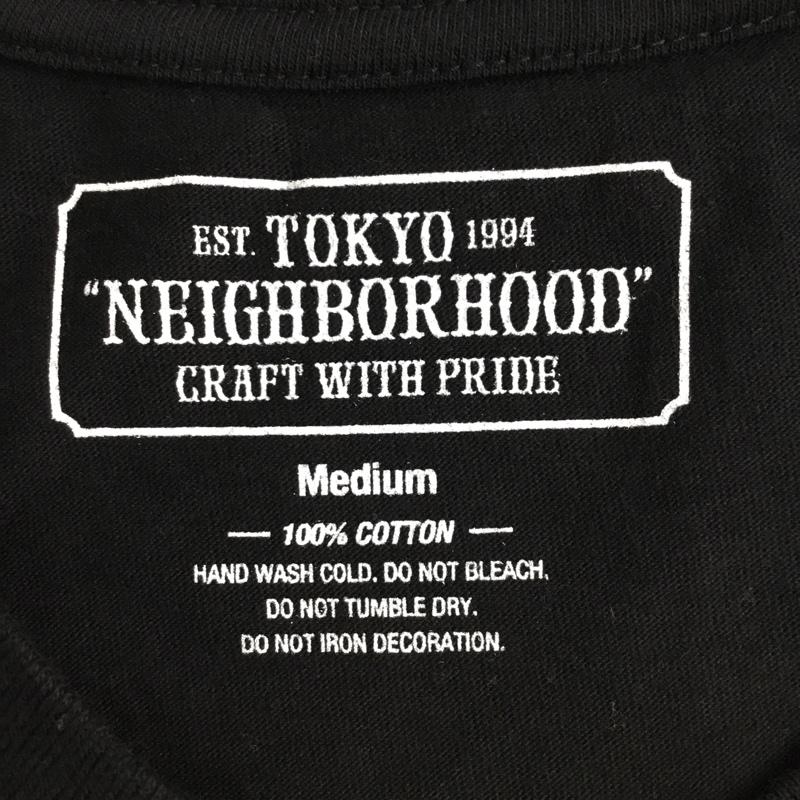 ネイバーフッド NEIGHBORHOOD Tシャツ 半袖 半袖カットソー プリントTシャツ クルーネックシャツ M プリント 黒 / ブラック /  メンズ USED 古着 中古 10095129