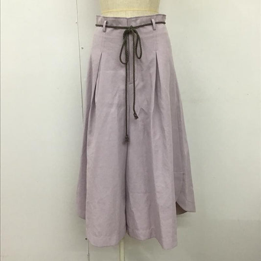ジルスチュアート JILLSTUART ボトムス ボトムス 092-8130013 フレアパンツ ガチョウパンツ ワイドパンツ 4 無地 紫 / パープル /  レディース USED 古着 中古 10095153