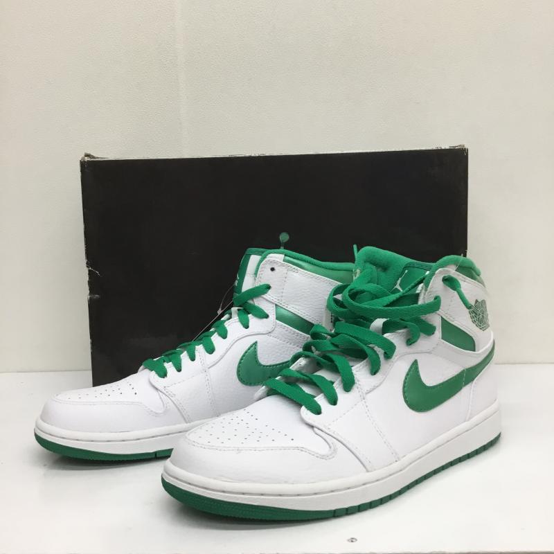 ナイキ NIKE スニーカー スニーカー Deadstock 332550-131 Air Jordan 1 Retro Hi Do The Right Thing 27.0cm 白 / ホワイト / X 緑 / グリーン /  メンズ USED 古着 中古 10095201