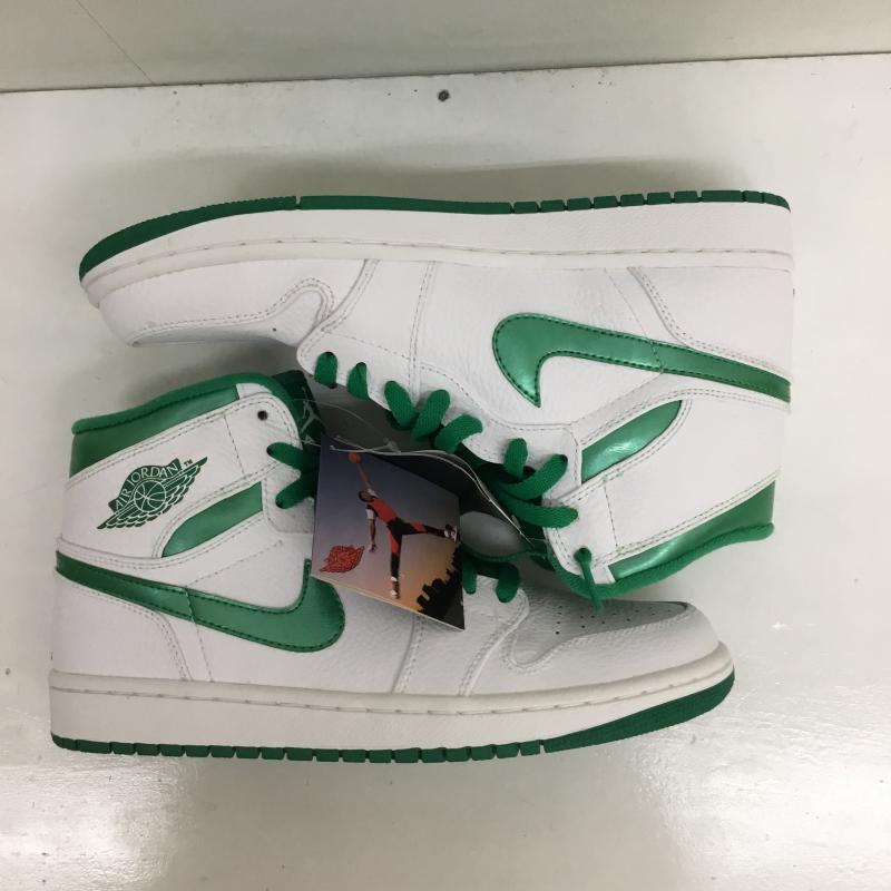 ナイキ NIKE スニーカー スニーカー Deadstock 332550-131 Air Jordan 1 Retro Hi Do The Right Thing 27.0cm 白 / ホワイト / X 緑 / グリーン /  メンズ USED 古着 中古 10095201