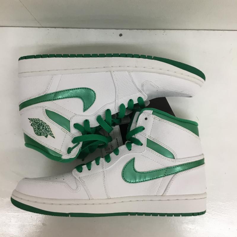 ナイキ NIKE スニーカー スニーカー Deadstock 332550-131 Air Jordan 1 Retro Hi Do The Right Thing 27.0cm 白 / ホワイト / X 緑 / グリーン /  メンズ USED 古着 中古 10095201