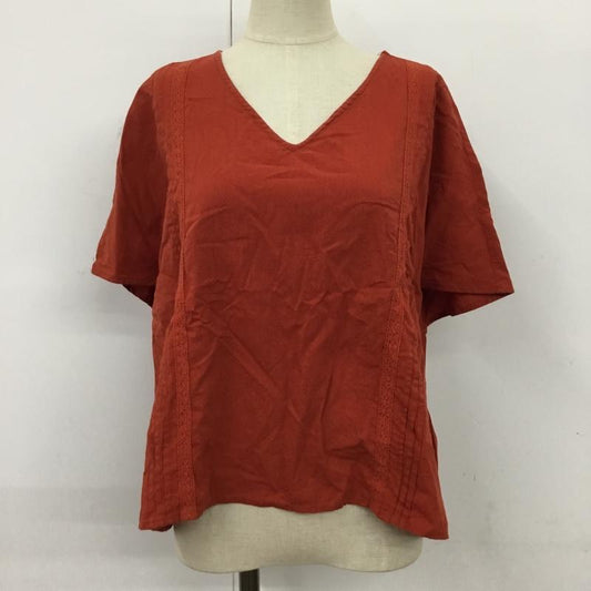 サマンサモスモス Samansa Mos2 カットソー 半袖 半袖カットソー Vネックカットソー ノースリーブカットソー FREE 無地 赤 / レッド /  レディース USED 古着 中古 10095210