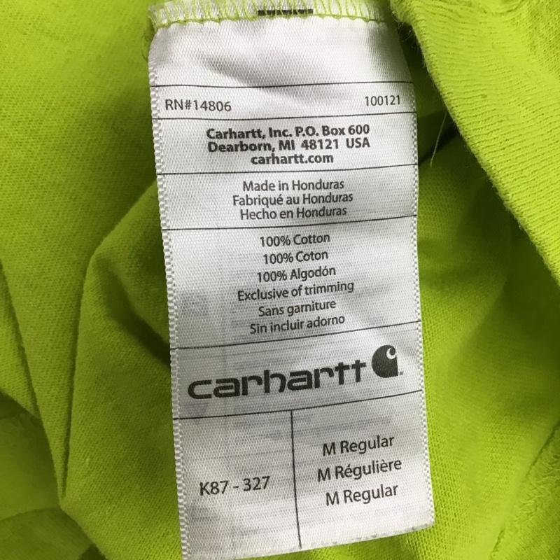 カーハート Carhartt Tシャツ 半袖 半袖カットソー Tシャツ ポケットTシャツ M 無地 X ロゴ、文字 緑 / グリーン /  メンズ USED 古着 中古 10095239