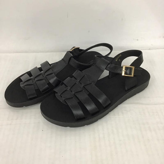 グローバルワーク GLOBAL WORK サンダル サンダル 前開きグルカサンダル M 無地 黒 / ブラック /  レディース USED 古着 中古 10095333