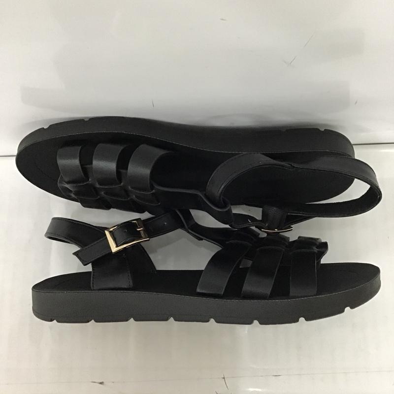 グローバルワーク GLOBAL WORK サンダル サンダル 前開きグルカサンダル M 無地 黒 / ブラック /  レディース USED 古着 中古 10095333