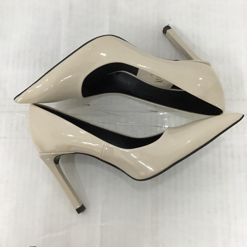 ザラ ZARA パンプス パンプス 1202 710 002 ポインテッドトゥ ハイヒール EU37 無地 アイボリー / アイボリー /  レディース USED 古着 中古 10095350