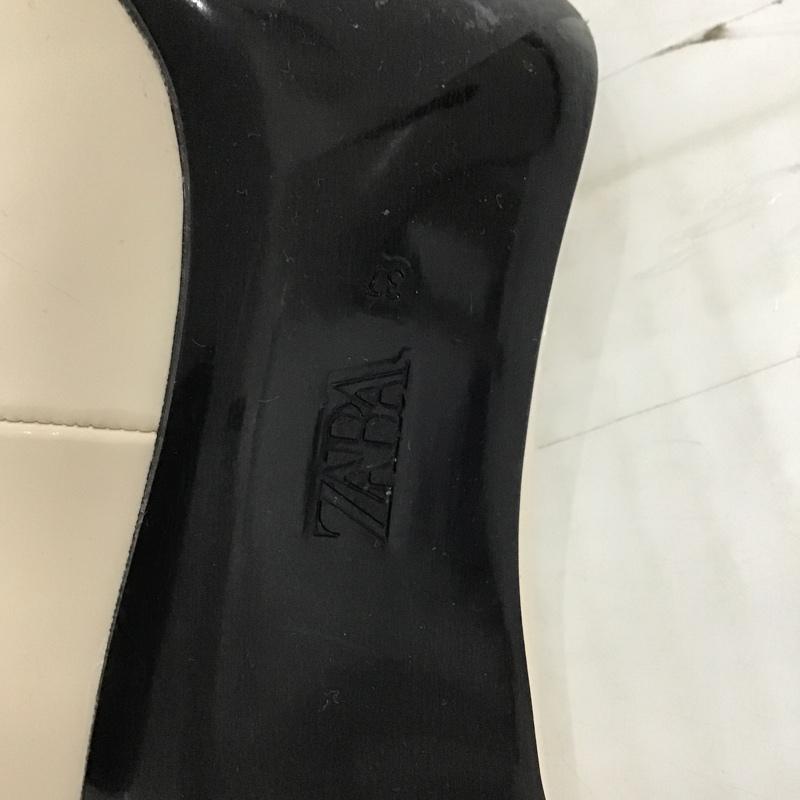 ザラ ZARA パンプス パンプス 1202 710 002 ポインテッドトゥ ハイヒール EU37 無地 アイボリー / アイボリー /  レディース USED 古着 中古 10095350