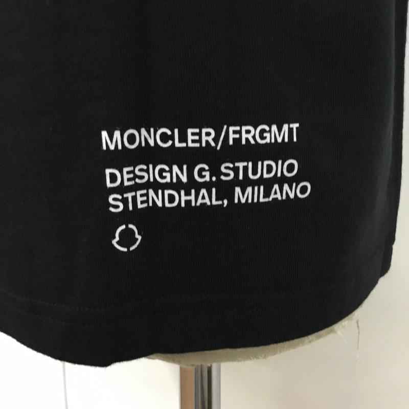 モンクレール MONCLER Tシャツ 半袖 半袖カットソー プリントTシャツ クルーネックカットソー M ロゴ、文字 黒 / ブラック /  メンズ USED 古着 中古 10095441