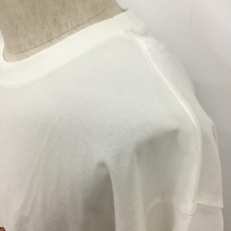 モンクレール MONCLER Tシャツ 半袖 L プリント 白 / ホワイト /  メンズ USED 古着 中古 10095446