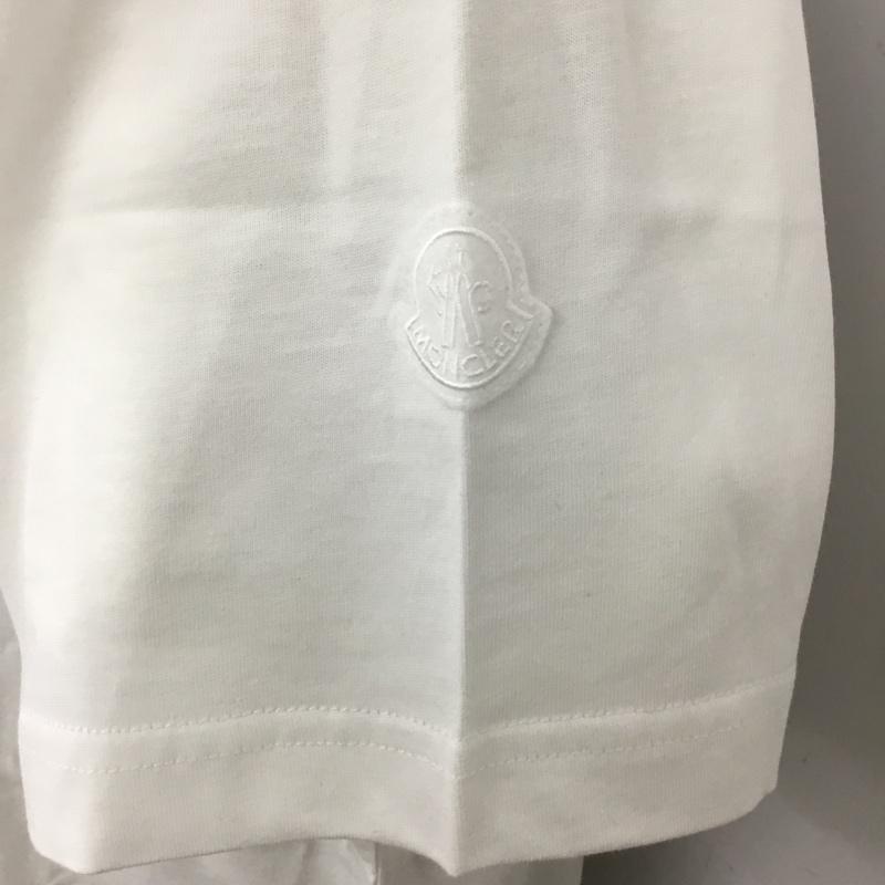 モンクレール MONCLER Tシャツ 半袖 L プリント 白 / ホワイト /  メンズ USED 古着 中古 10095446