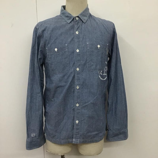 ユニフォームエクスペリメント uniform experiment シャツ、ブラウス 長袖 UE-120120 Carhartt カーハート 2 ワンポイント 水色 / ライトブルー /  メンズ USED 古着 中古 10095491