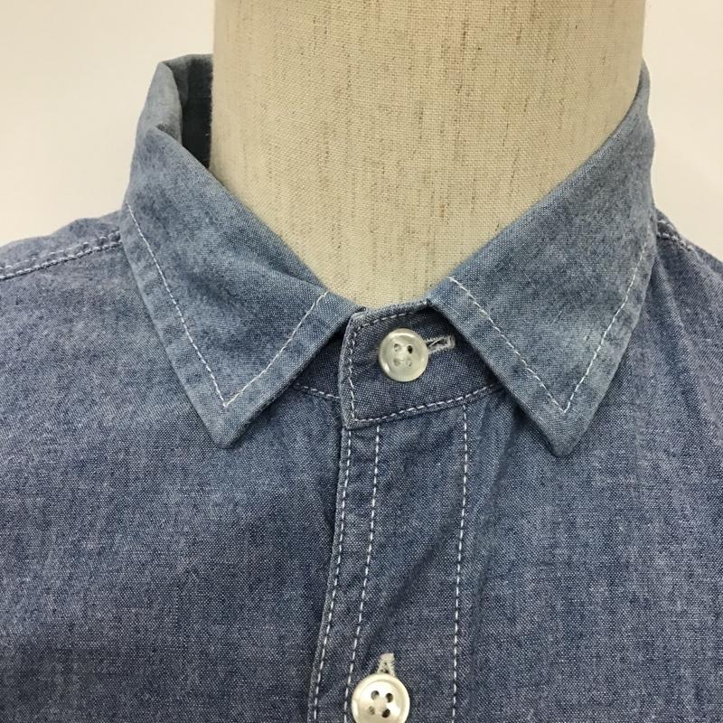 ユニフォームエクスペリメント uniform experiment シャツ、ブラウス 長袖 UE-120120 Carhartt カーハート 2 ワンポイント 水色 / ライトブルー /  メンズ USED 古着 中古 10095491