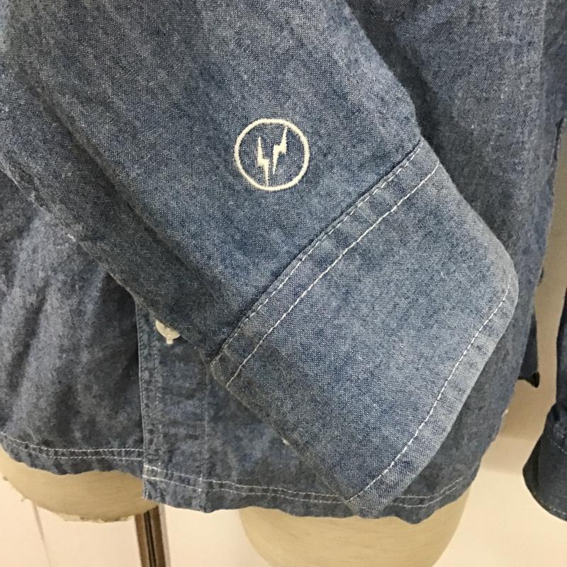 ユニフォームエクスペリメント uniform experiment シャツ、ブラウス 長袖 UE-120120 Carhartt カーハート 2 ワンポイント 水色 / ライトブルー /  メンズ USED 古着 中古 10095491