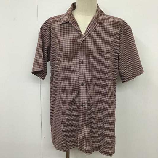 ザノースフェイス THE NORTH FACE シャツ、ブラウス 半袖 NT-4416 L チェック 紫 / パープル / X 白 / ホワイト /  メンズ USED 古着 中古 10095493