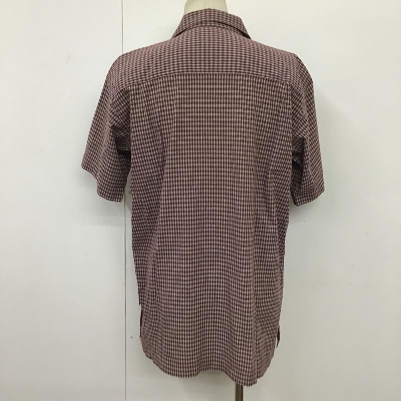 ザノースフェイス THE NORTH FACE シャツ、ブラウス 半袖 NT-4416 L チェック 紫 / パープル / X 白 / ホワイト /  メンズ USED 古着 中古 10095493