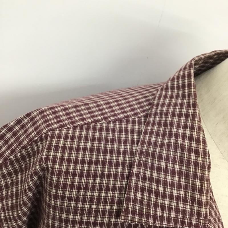 ザノースフェイス THE NORTH FACE シャツ、ブラウス 半袖 NT-4416 L チェック 紫 / パープル / X 白 / ホワイト /  メンズ USED 古着 中古 10095493