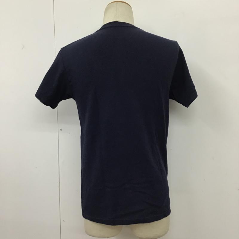 ブルーブルー BLUE BLUE Tシャツ 半袖 700069795 胸ポケット S ロゴ、文字 紺 / ネイビー /  メンズ USED 古着 中古 10095516