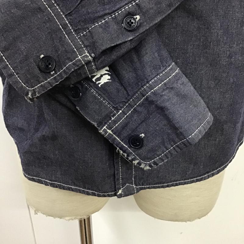 エーエイプバイアベイシングエイプ AAPE BY A BATHING APE シャツ、ブラウス 長袖 AAPSTMF8106XX ワッペン ロゴ M  紺 / ネイビー /  メンズ USED 古着 中古 10095526