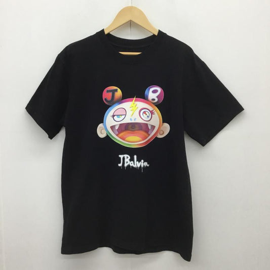 ジェイバルヴィン J Balvin Tシャツ 半袖 TAKASHI MURAKAMI 村上隆 M プリント 黒 / ブラック /  メンズ USED 古着 中古 10095539