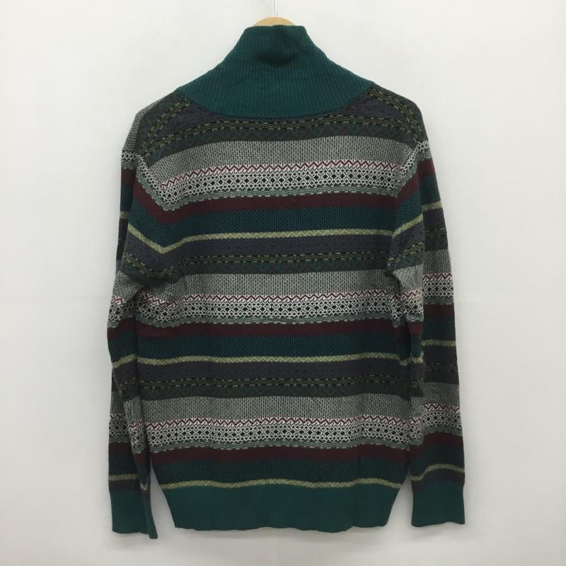 ポールスミス Paul Smith カーディガン 長袖 L ボーダー柄 緑 / グリーン /  メンズ USED 古着 中古 10095546