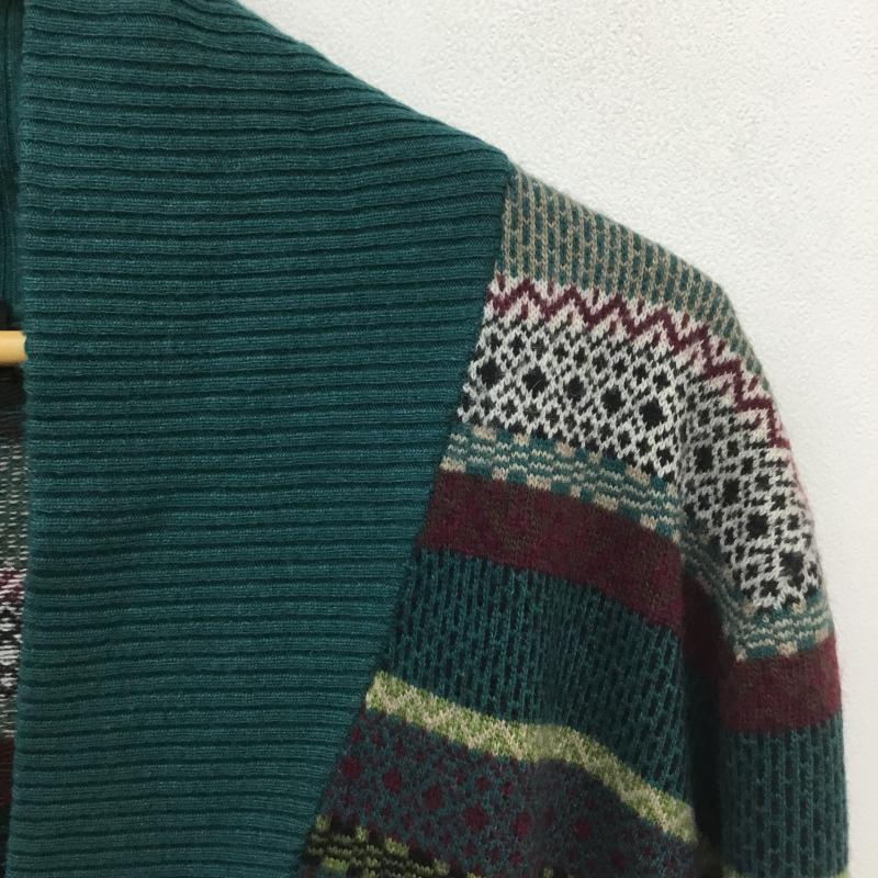 ポールスミス Paul Smith カーディガン 長袖 L ボーダー柄 緑 / グリーン /  メンズ USED 古着 中古 10095546