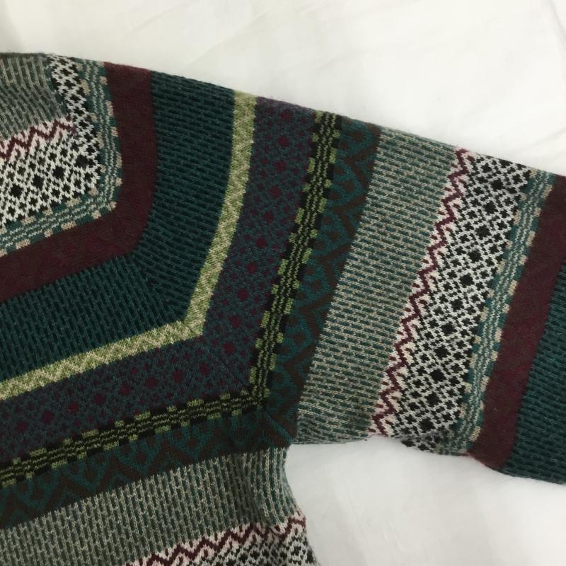 ポールスミス Paul Smith カーディガン 長袖 L ボーダー柄 緑 / グリーン /  メンズ USED 古着 中古 10095546