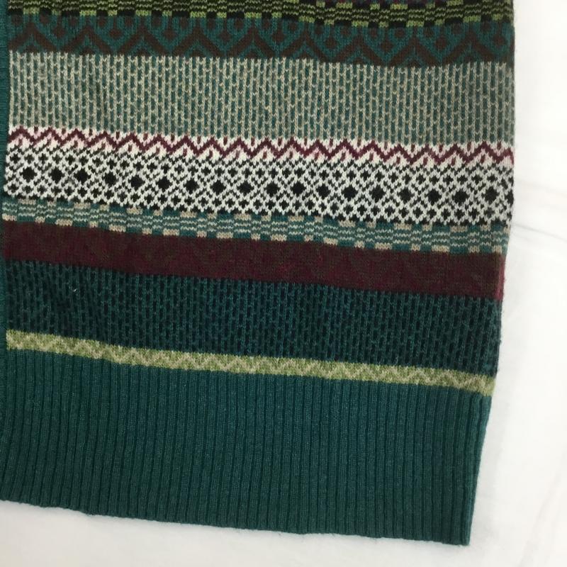 ポールスミス Paul Smith カーディガン 長袖 L ボーダー柄 緑 / グリーン /  メンズ USED 古着 中古 10095546