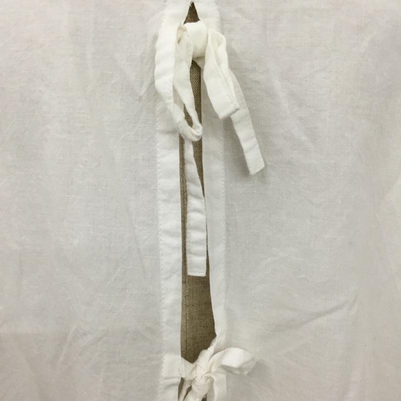 サマンサモスモス Samansa Mos2 カットソー 半袖 1709401 リネン混後ろリボンブラウス FREE 無地 白 / ホワイト /  レディース USED 古着 中古 10095578