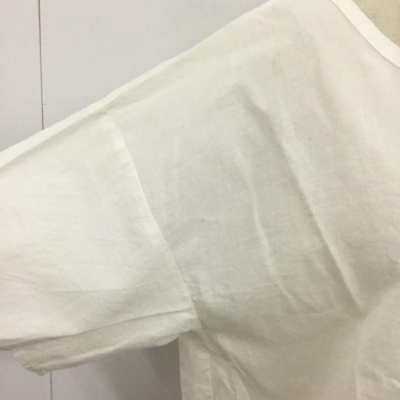 サマンサモスモス Samansa Mos2 カットソー 半袖 1709401 リネン混後ろリボンブラウス FREE 無地 白 / ホワイト /  レディース USED 古着 中古 10095578