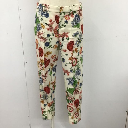ザラ ZARA パンツ スラックス クロップド丈 XS 花柄 マルチカラー / マルチカラー /  レディース USED 古着 中古 10095603