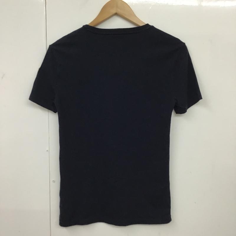 ポロラルフローレン POLO RALPH LAUREN Tシャツ 半袖 半袖カットソー Tシャツ 刺繍Tシャツ XS ロゴ、文字 紺 / ネイビー /  メンズ USED 古着 中古 10095612