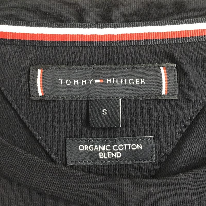 トミーヒルフィガー TOMMY HILFIGER Tシャツ 半袖 半袖カットソー プリントTシャツ クルーネックカットソー S ロゴ、文字 紺 / ネイビー /  メンズ USED 古着 中古 10095625