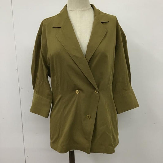 スティーブンアラン Steven Alan シャツ、ブラウス 半袖 8211-242-0156 TC VOILE TAILORED COLLAR SHIRT M 無地 カーキ / カーキ /  レディース USED 古着 中古 10095630