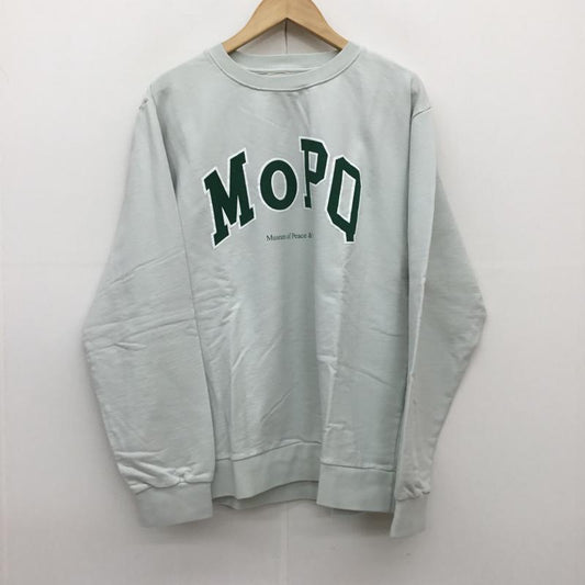 ユーズドクロージング used clothes トレーナー 長袖 Museum of Peace & Quiet ミュージアム オブ ピース アンド クワイエット L ロゴ、文字 薄緑 / ライトグリーン /  メンズ USED 古着 中古 10095650