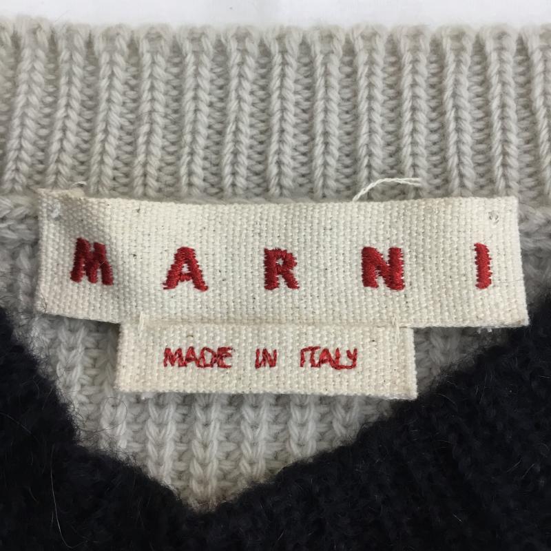 マルニ MARNI ニット、セーター 長袖 GCMD0281Q0UFU190 38 ボーダー柄 マルチカラー / マルチカラー /  レディース USED 古着 中古 10095652