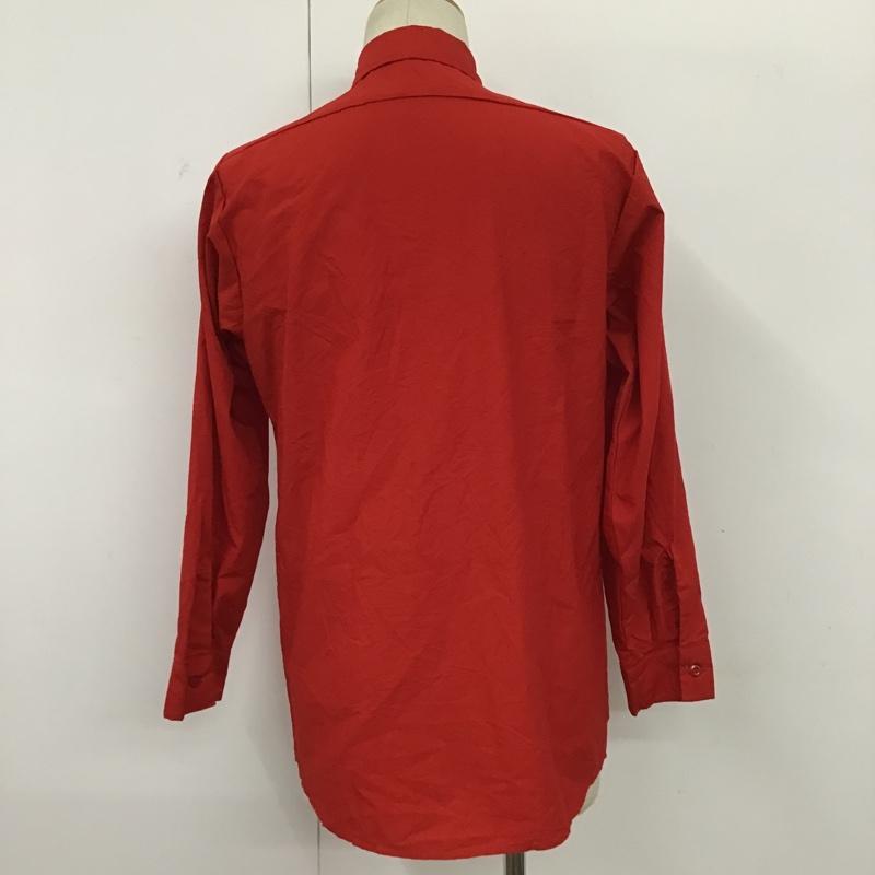 古着 USED シャツ、ブラウス 長袖 長袖シャツ カラーシャツ カジュアルシャツ 3 ロゴ、文字 赤 / レッド /  メンズ USED 古着 中古 10095661