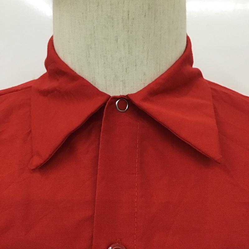 古着 USED シャツ、ブラウス 長袖 長袖シャツ カラーシャツ カジュアルシャツ 3 ロゴ、文字 赤 / レッド /  メンズ USED 古着 中古 10095661