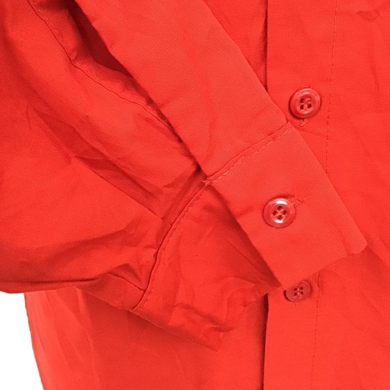 古着 USED シャツ、ブラウス 長袖 長袖シャツ カラーシャツ カジュアルシャツ 3 ロゴ、文字 赤 / レッド /  メンズ USED 古着 中古 10095661