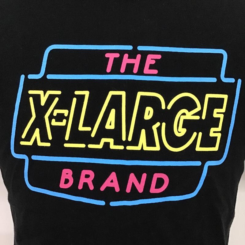 エクストララージ XLARGE Tシャツ 半袖 半袖カットソー プリントTシャツ クルーネックカットソー S プリント 黒 / ブラック /  メンズ USED 古着 中古 10095666