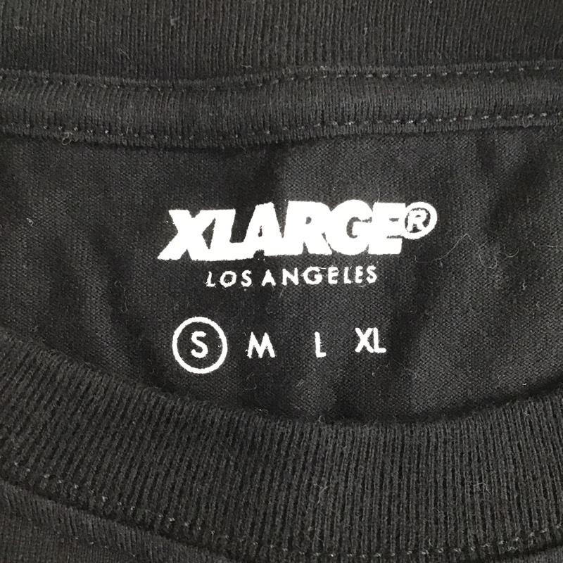 エクストララージ XLARGE Tシャツ 半袖 半袖カットソー プリントTシャツ クルーネックカットソー S プリント 黒 / ブラック /  メンズ USED 古着 中古 10095666