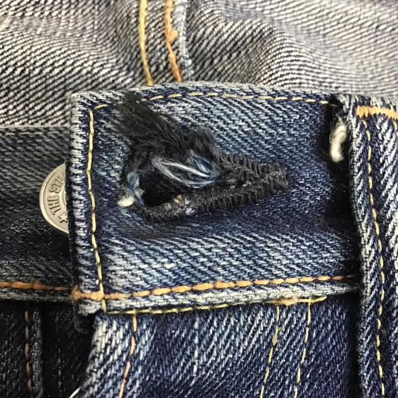バブ Bab パンツ デニム、ジーンズ ボタンフライ 無地 青 / ブルー /  メンズ USED 古着 中古 10095700