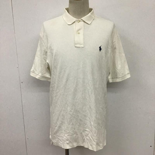 ポロバイラルフローレン Polo by RALPH LAUREN ポロシャツ 半袖 コットン M ワンポイント 白 / ホワイト /  レディース USED 古着 中古 10095704