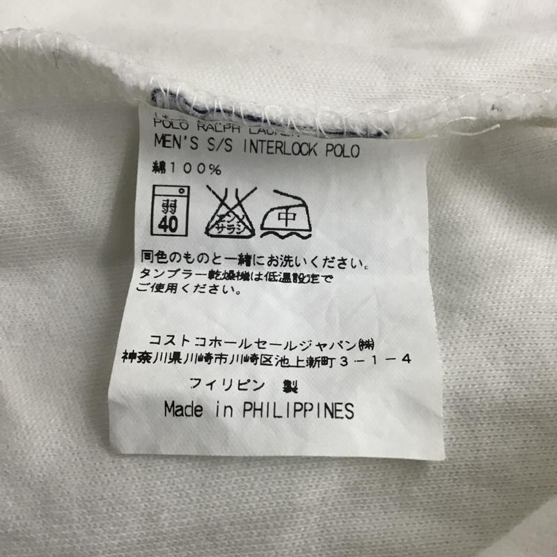 ポロバイラルフローレン Polo by RALPH LAUREN ポロシャツ 半袖 コットン M ワンポイント 白 / ホワイト /  レディース USED 古着 中古 10095704