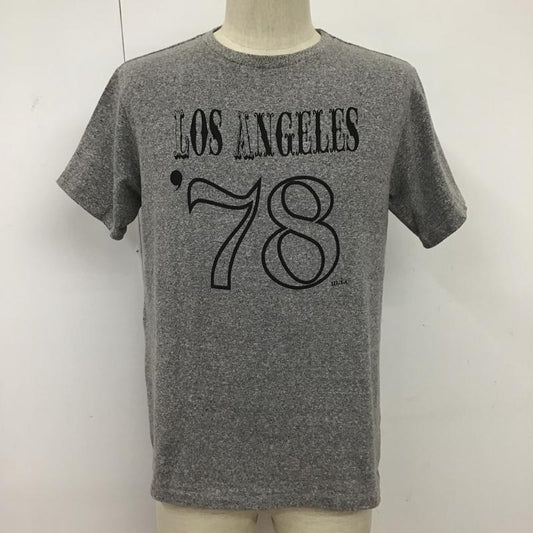 トゥアック TUAK Tシャツ 半袖 クルーネック M ロゴ、文字 灰 / グレー /  メンズ USED 古着 中古 10095713